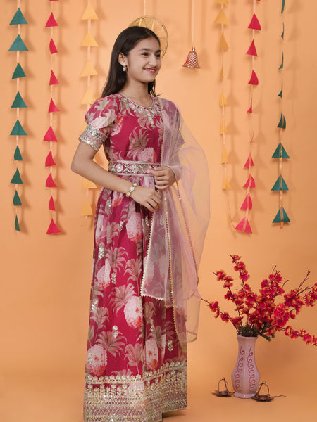 New Designer Heavy Fox Georgette Gownn OC-152 Maroon