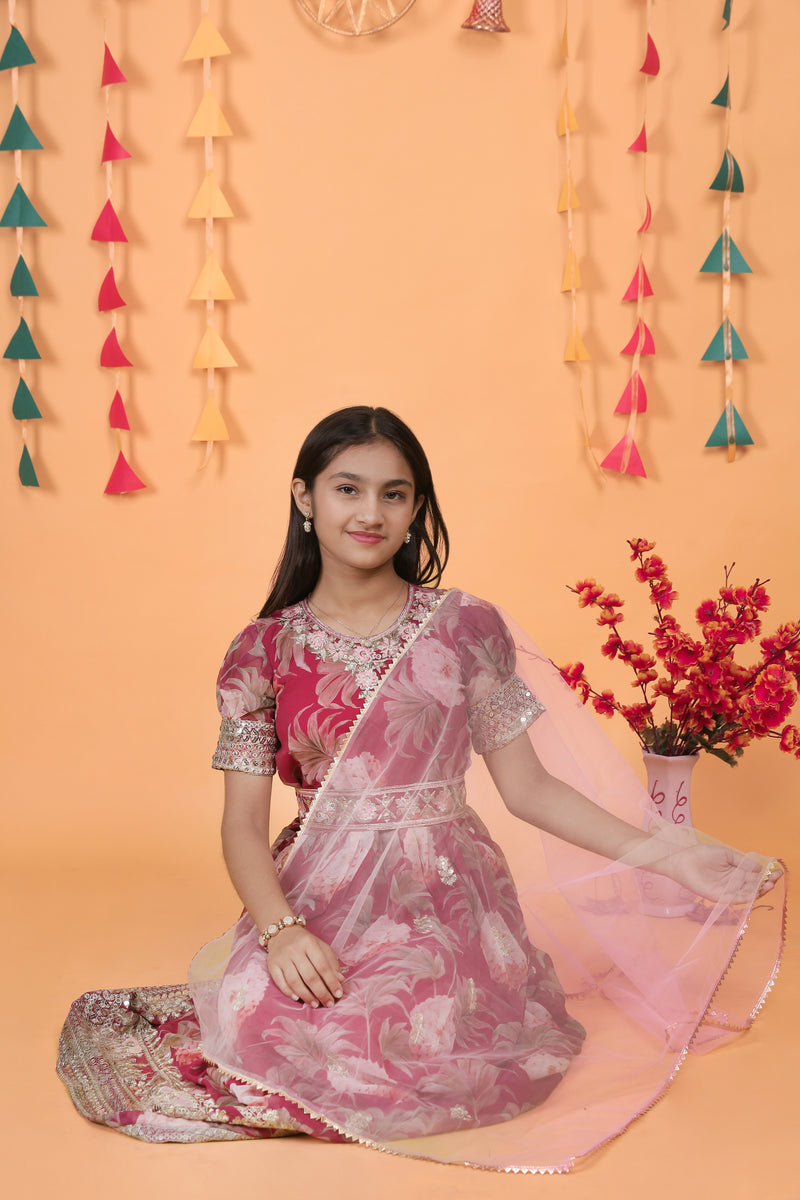 New Designer Heavy Fox Georgette Gownn OC-152 Maroon