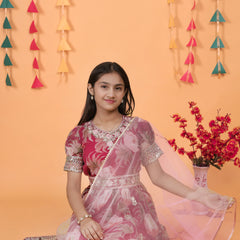 New Designer Heavy Fox Georgette Gownn OC-152 Maroon