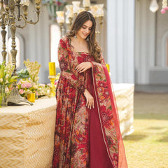 Salisha Premium Quality Maxi Anarkali Suit Set