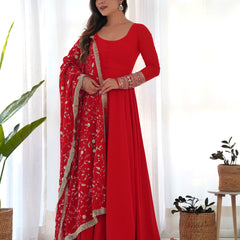 SHARON ANARKALI DUPATTA SET