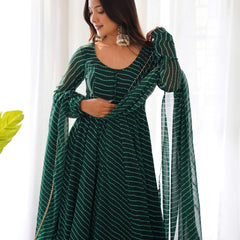 PURE SOFT FOX GEORGETTE LAHERIYA PRINT DKB-264