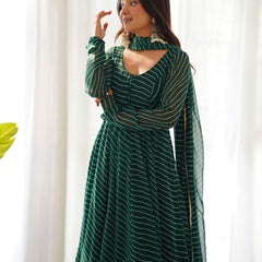 PURE SOFT FOX GEORGETTE LAHERIYA PRINT DKB-264