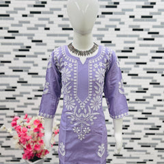 New Designer Heavy Rayon Cottonn Top-Shararaa OC-140 parpal