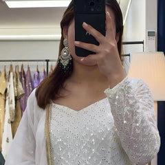 Myra's Lakhnawi Premium Anarkali Suit Set