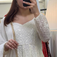 Myra's Lakhnawi Premium Anarkali Suit Set