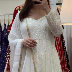 Myra's Lakhnawi Premium Anarkali Suit Set