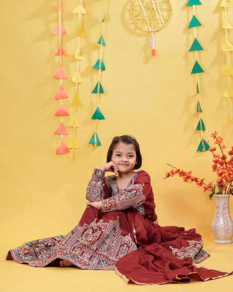 New Festival Lehenga Choli Ready To Wear Collection OC-211 maroon