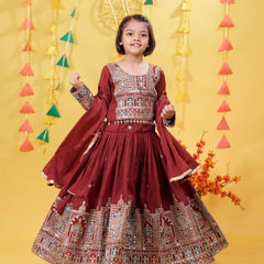 New Festival Lehenga Choli Ready To Wear Collection OC-211 maroon