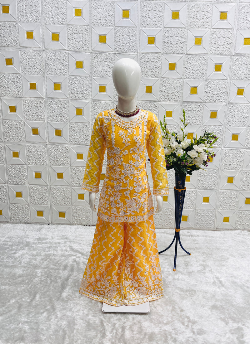 DESIGNER WEAR TOP WITH SHARARA AND DUPATTA SET READY TO WEAR COLLECTION OC-216