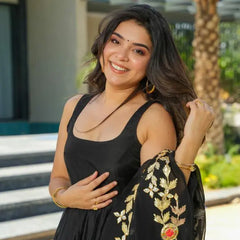 Zoya's Black Chanderi Suit