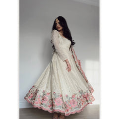 Aarushi Heavy Pure Vichitra Silk Gown