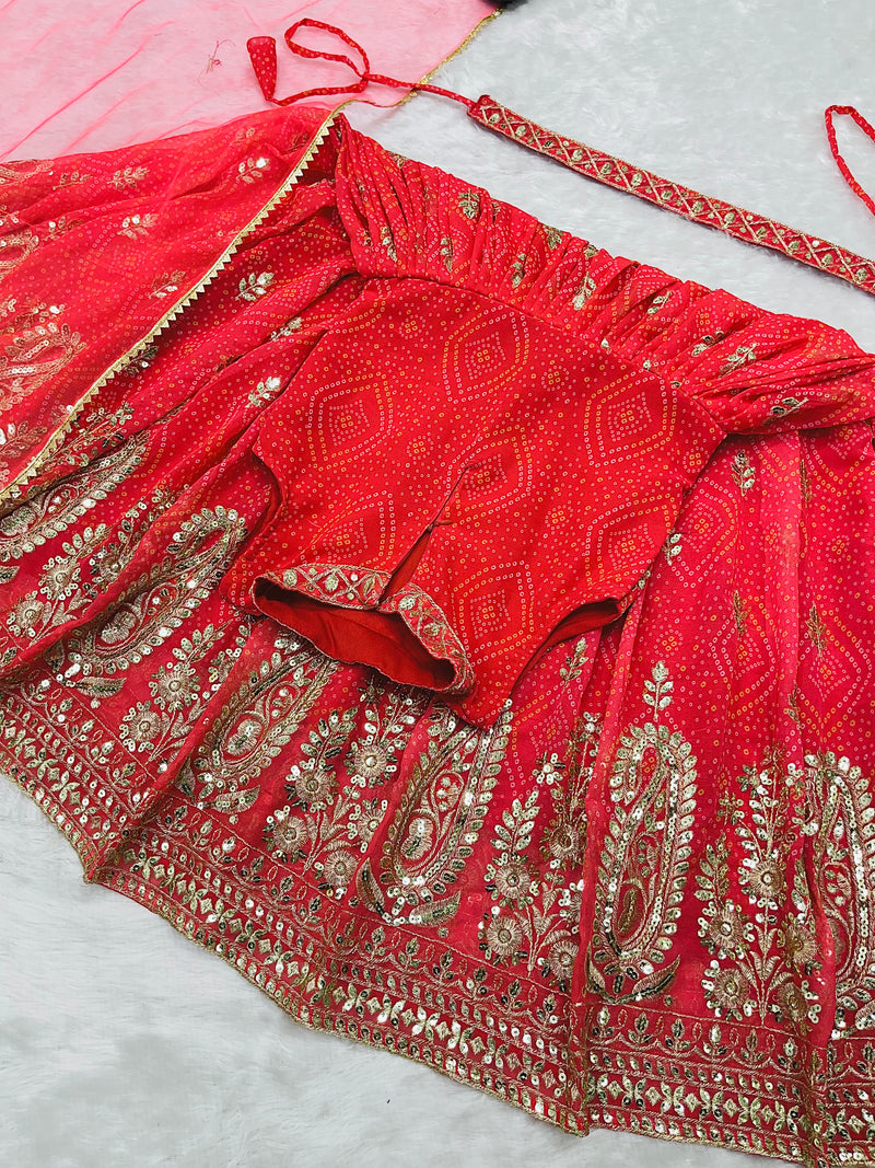 New Designer Heavy Fox Georgette Embroidered Siqunce Work Gownn OC-164