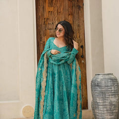 Magic Green Coloured Anarkali Suit