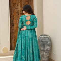 Magic Green Coloured Anarkali Suit