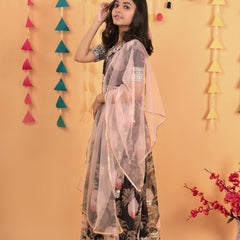 New Designer Heavy Fox Georgette Gownn OC-152 Black