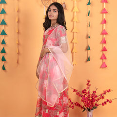 New Designer Heavy Fox Georgette Gownn OC-152 Red