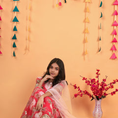 New Designer Heavy Fox Georgette Gownn OC-152 Red