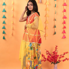 NEW DESIGNER KEDIYA STYLE LAHENGAA SET FULLY STTICHED OC-187 Yellow