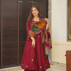 Devine Pure Cotton Anarkali Suit Set