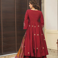 Devine Pure Cotton Anarkali Suit Set