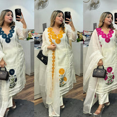 Kurti Pant and Dupatta Set