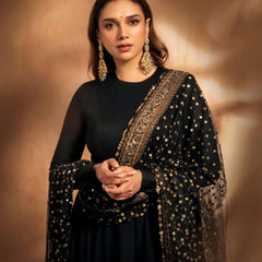 Aditi Premium Black Anarkali Suit Set