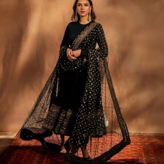 Aditi Premium Black Anarkali Suit Set
