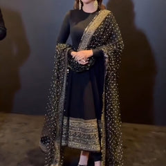 Aditi Premium Black Anarkali Suit Set