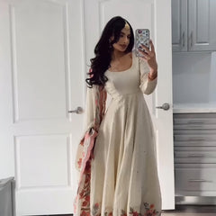 Aarushi Heavy Pure Vichitra Silk Gown