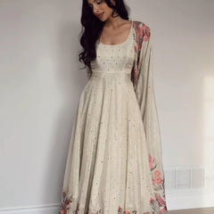 Aarushi Heavy Pure Vichitra Silk Gown