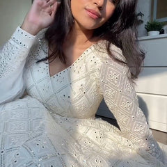 Aniska's Lakhnawi Premium Anarkali Suit Set