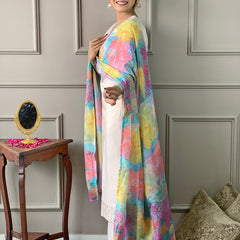 Women's Simar Embroidered Straight Kurta with Pant and Dupatta Sets