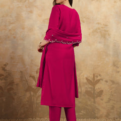 Women ethnic dress kurta set with attatched dupatta