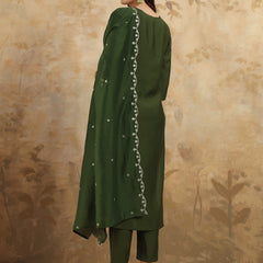 Women ethnic dress kurta set with attatched dupatta