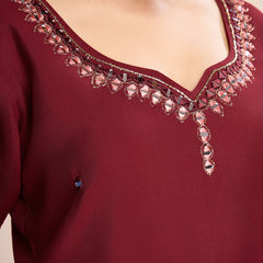 Queen Vastra Mirror Hand Work Silk Kurti Set