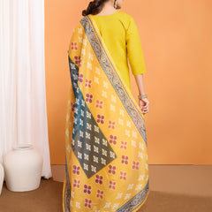 Roman Silk Kurta With Bottom & Dupatta Set