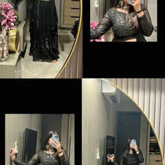 Beutiful Black Coloured Lehenga Choli