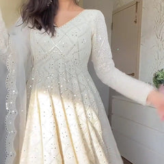 Aniska's Lakhnawi Premium Anarkali Suit Set