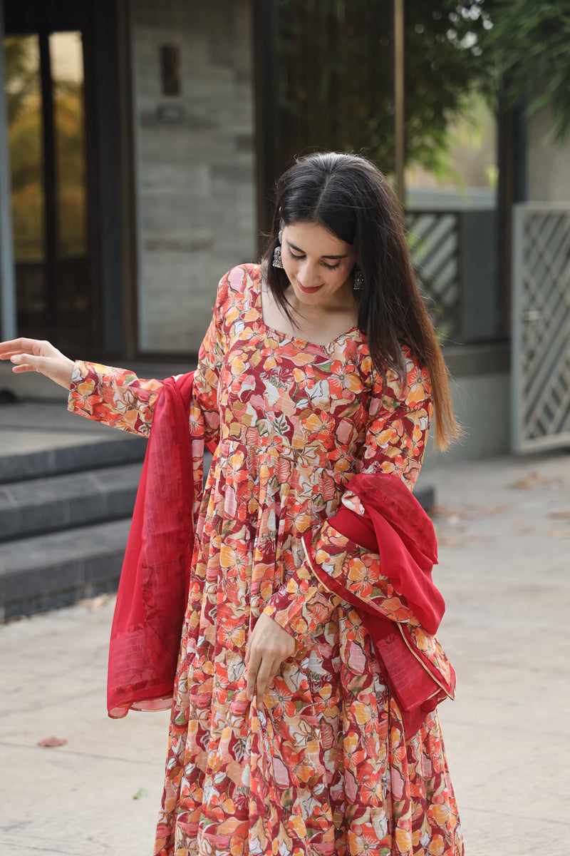 Charmi's Multi Coloured Anarkali Suit