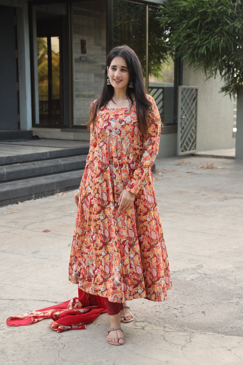 Charmi's Multi Coloured Anarkali Suit