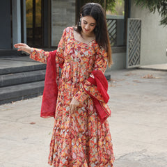 Charmi's Multi Coloured Anarkali Suit