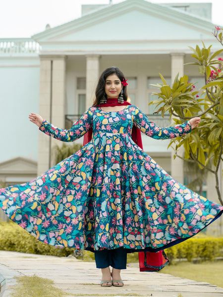 RADHIKA'S ANARKALI SUIT SET 6017