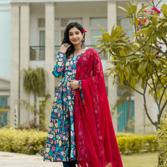 RADHIKA'S ANARKALI SUIT SET 6017