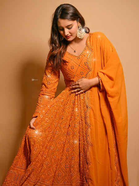 Vedika's Premium Quality Anarkali Suit Set