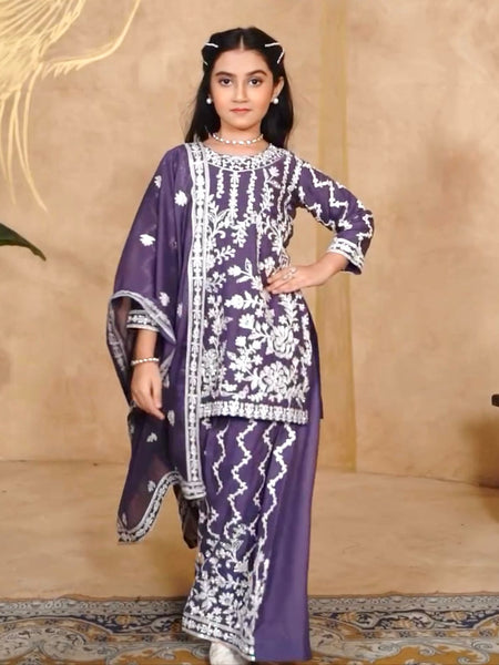 DESIGNER WEAR TOP WITH SHARARA AND DUPATTA SET READY TO WEAR COLLECTION OC-216