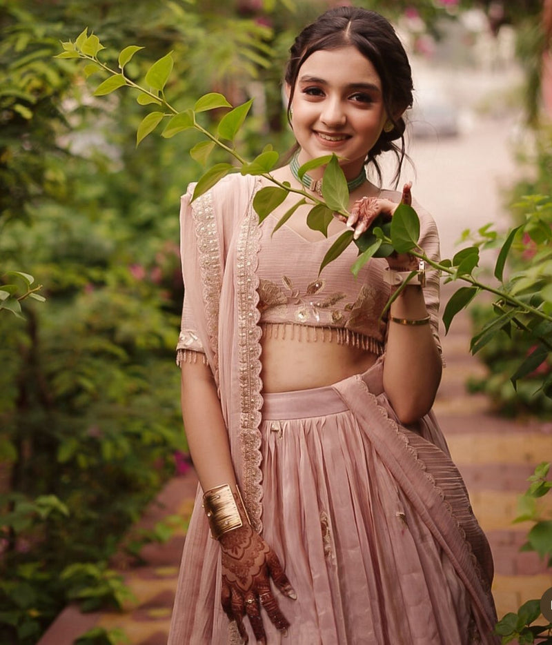 KIDS STYLIST  LAHENGA-CHOLI SET FULLY STTICHED  OC-221