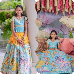 NEW DESIGNER KEDIYA STYLE LAHENGA SET FULLY STTICHED OC- 222