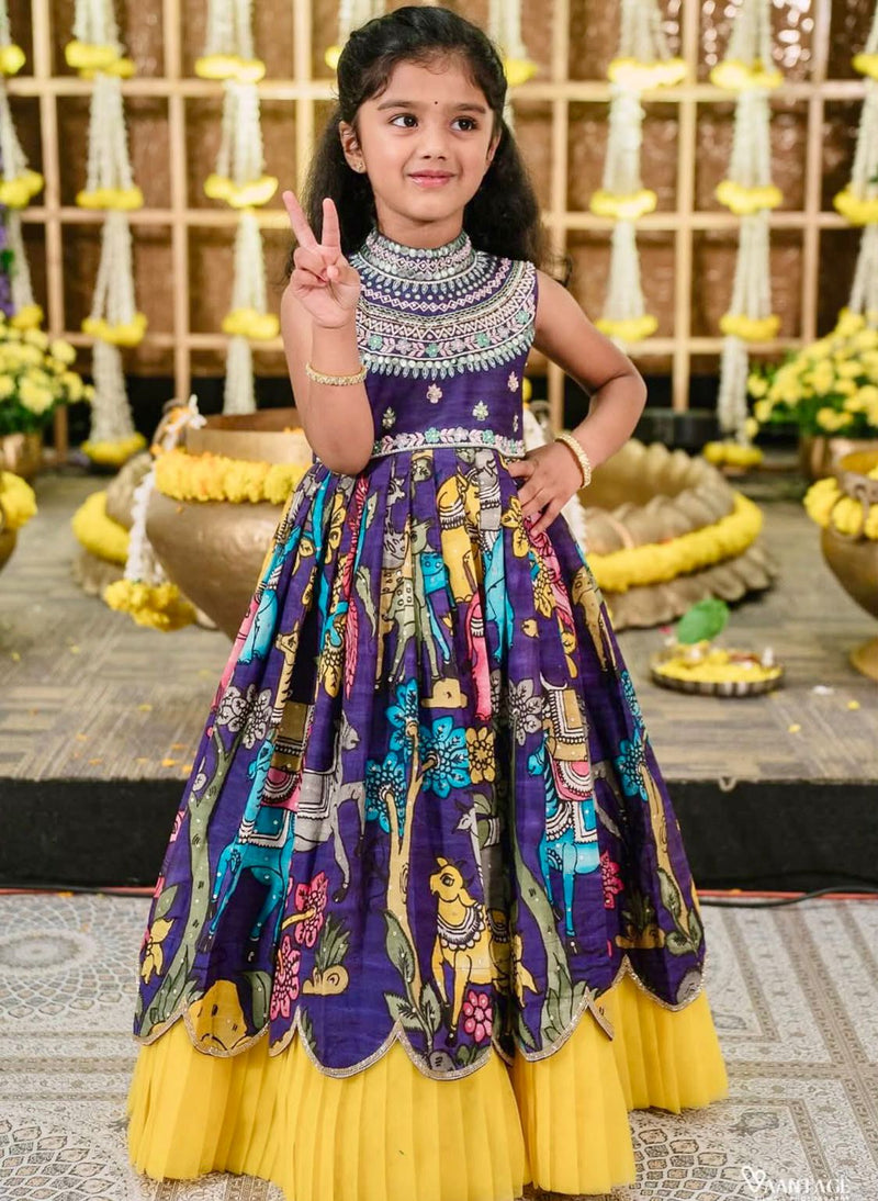 Beautiful Kids Gown Set  Full Stitched OC-223