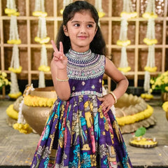 Beautiful Kids Gown Set  Full Stitched OC-223